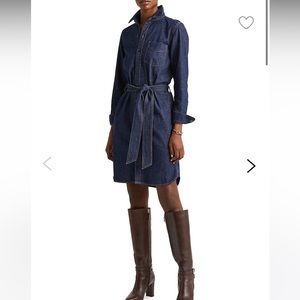 Nwt Ralph Lauren denim shirt dress sz M